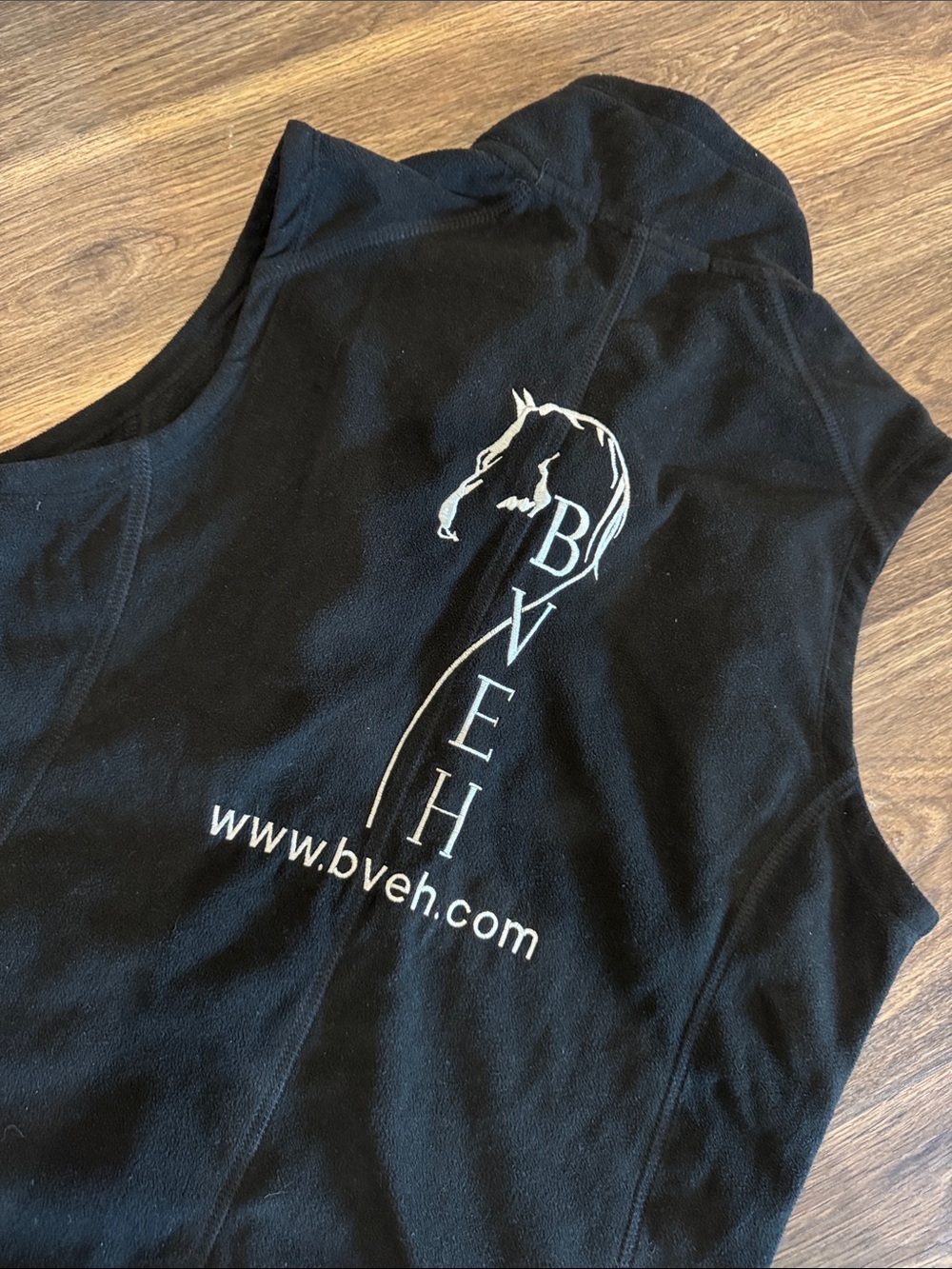 Port Authority Black Fleece Embroidered Vest